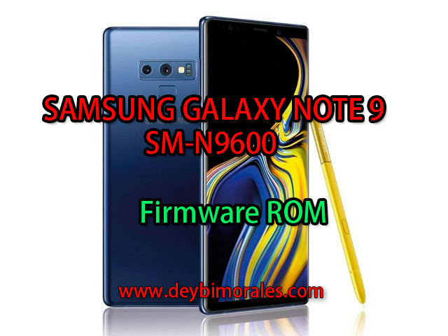 Samsung Galaxy Note 9 SM-N9600 firmware Mexico-une